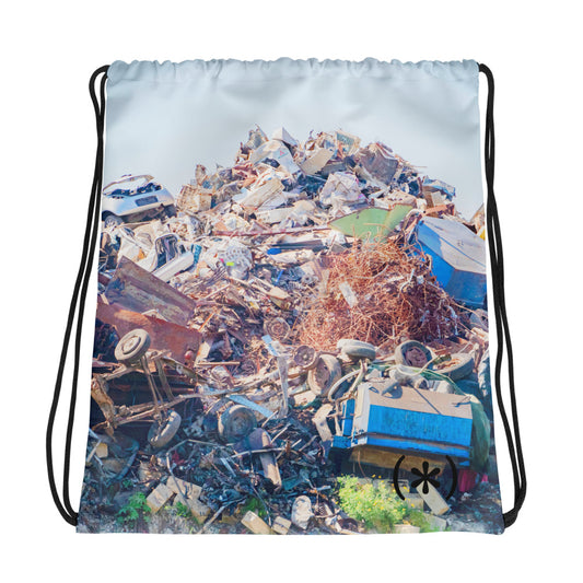 (*) drawstring "trash" bag