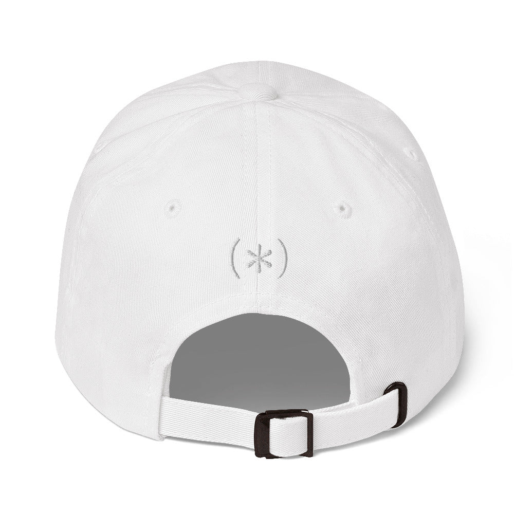 love is in the earth monochrome embroidery cap