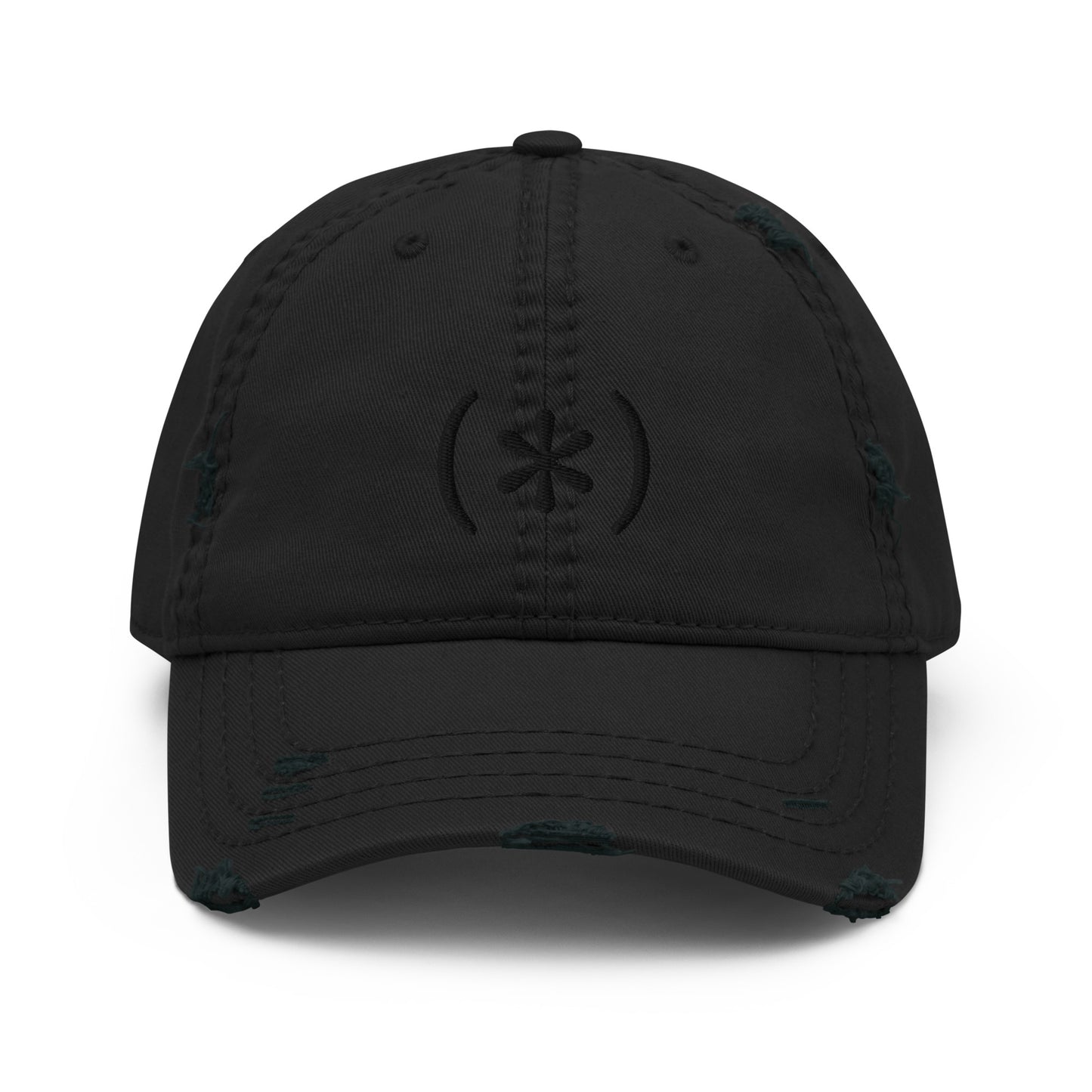 DD (*) distressed monochrome embroidery cap
