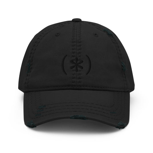 DD (*) distressed monochrome embroidery cap