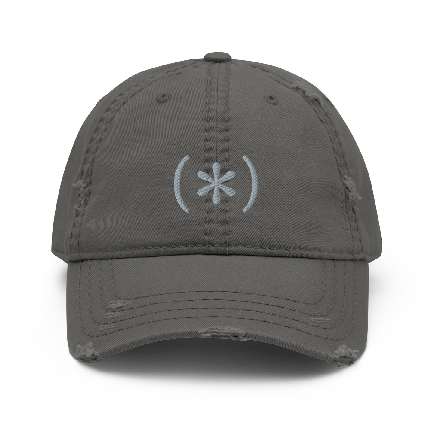 DD (*) distressed monochrome embroidery cap