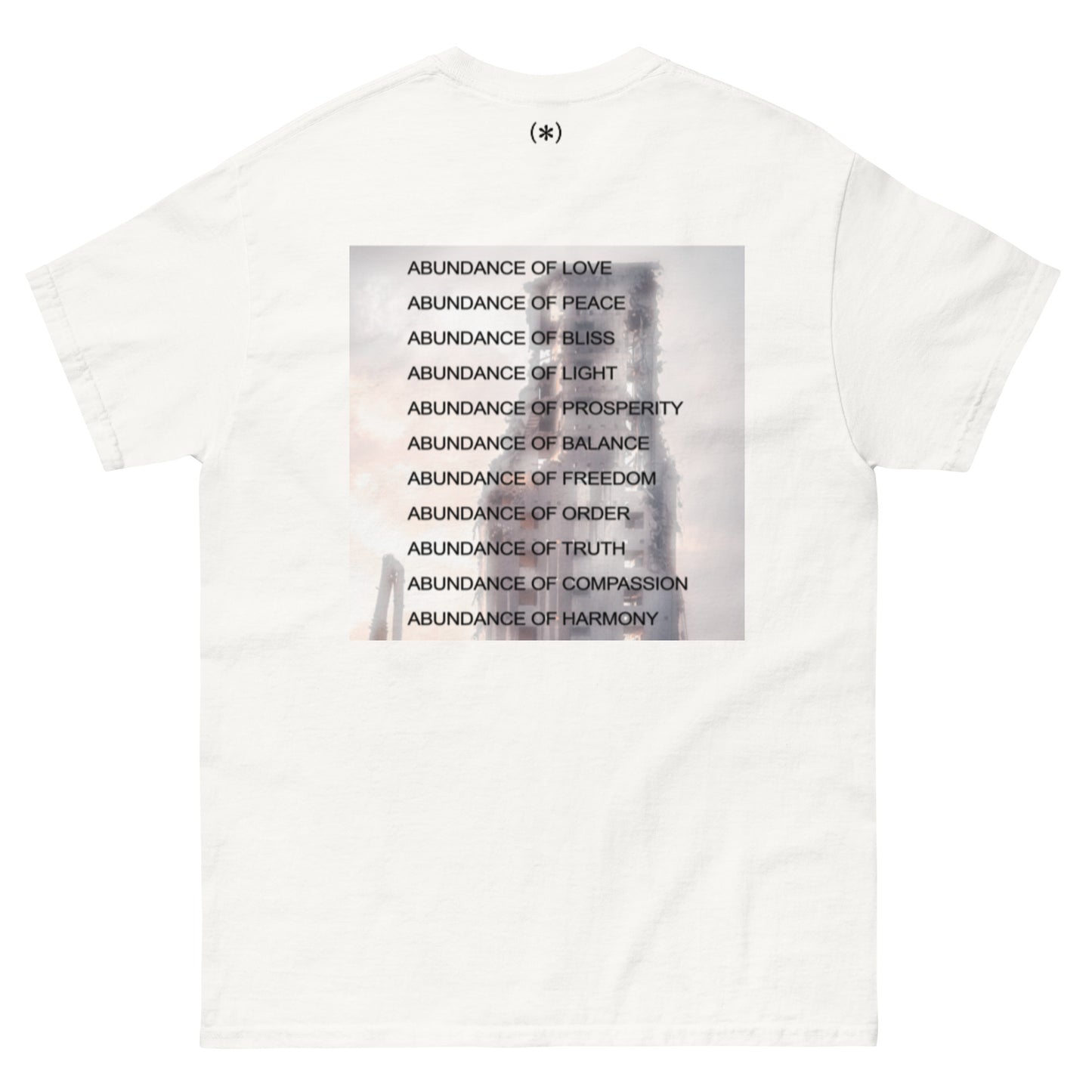 love is in the earth monochrome embroidery t-shirt